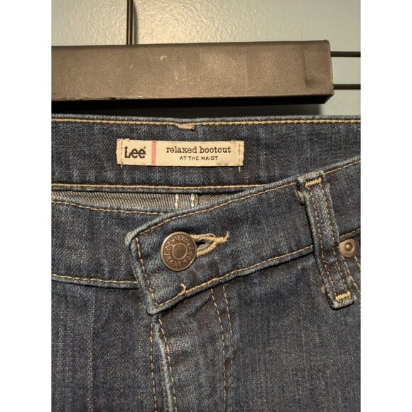 Lee Relaxed Bootcut Denim Jeans Women's 14M Dark Blue - Picture 4 of 14